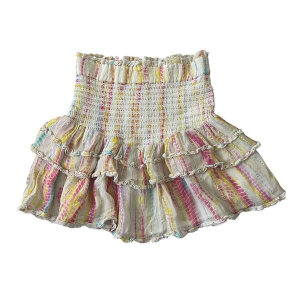HEMANT& NANDITA Tie-Dye Mini Skirt Size Small - Picture 6 of 8